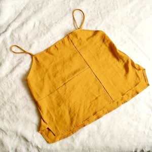 NWOT Zara bright yellow camisole strappy top. Size S